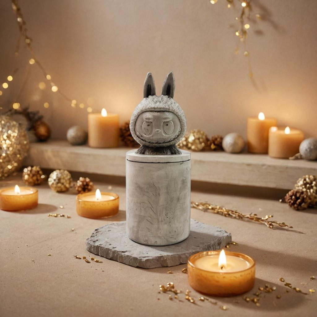 Labubu - Cement Candle