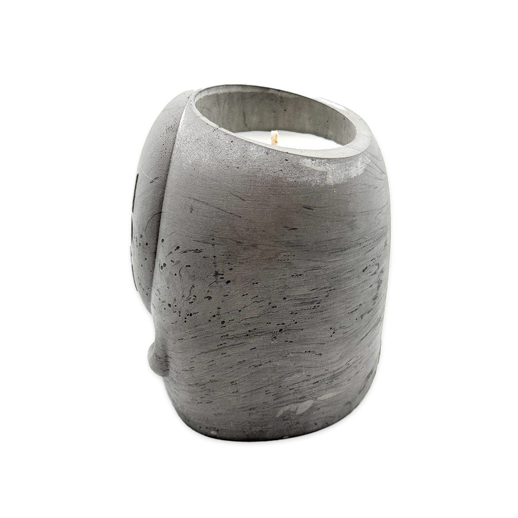 No Face - Cement Candle