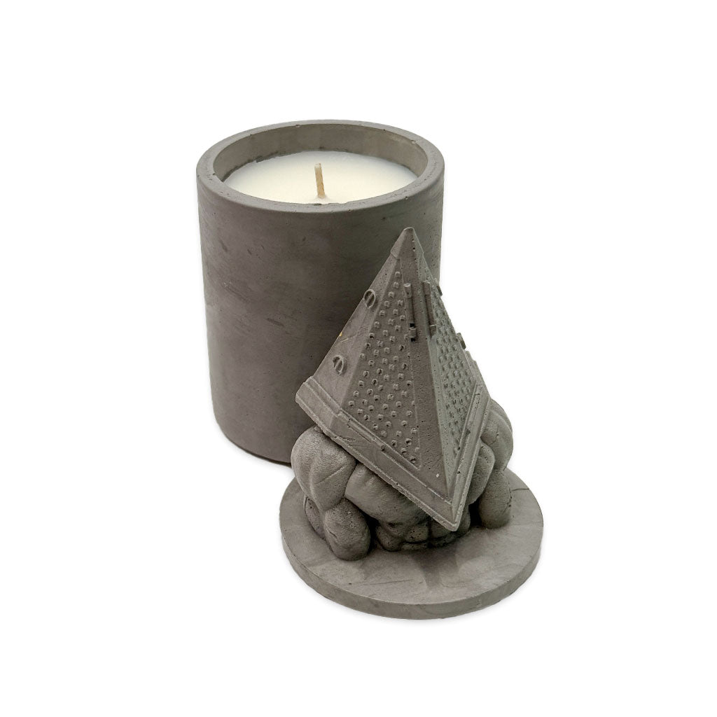 Pyramid Head - Cement Candle