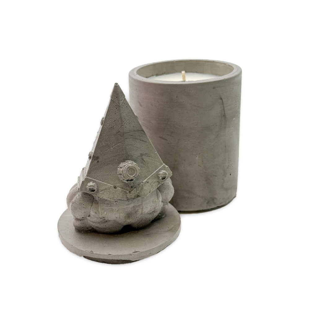 Pyramid Head - Cement Candle