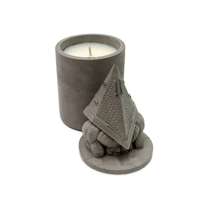 Pyramid Head - Cement Candle